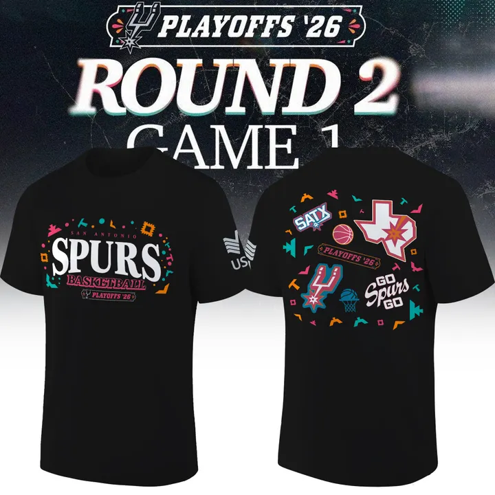 San Antonio Spurs 2026 NBA Playoffs T-Shirt - Round 2
