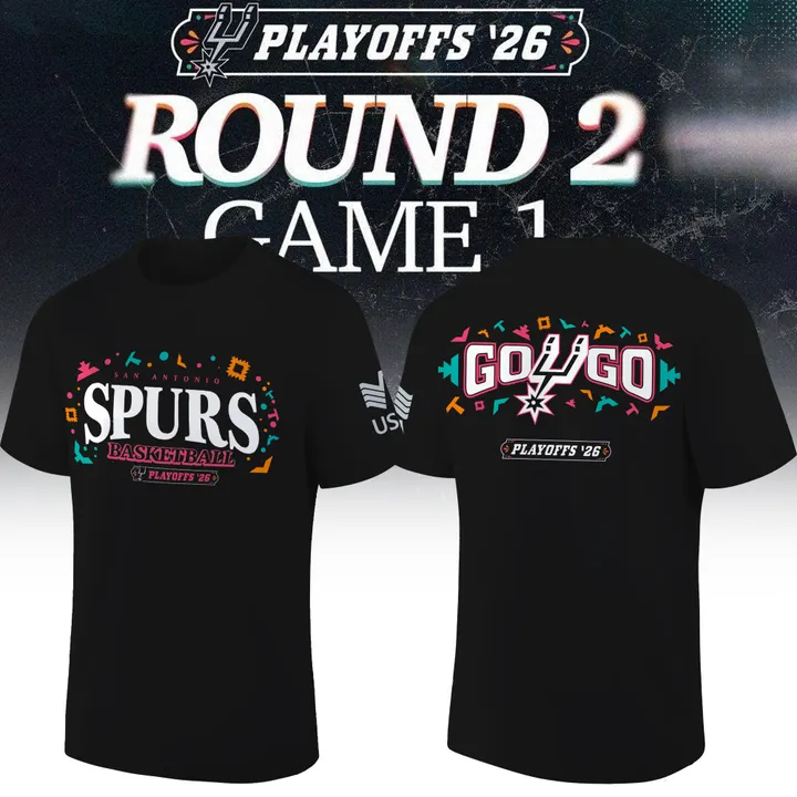 San Antonio Spurs 2026 NBA Playoffs T-Shirt - Round 2