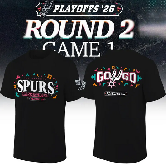 San Antonio Spurs 2026 NBA Playoffs T-Shirt - Round 2