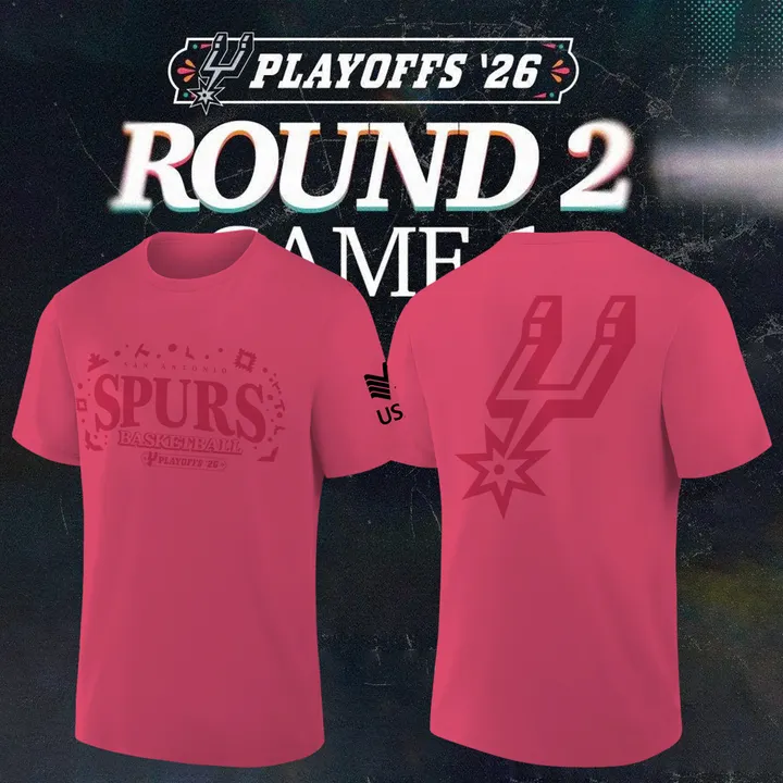 San Antonio Spurs 2026 NBA Playoffs T-Shirt - Round 2