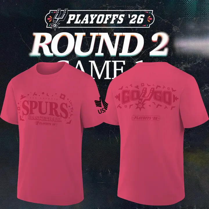 San Antonio Spurs 2026 NBA Playoffs T-Shirt - Round 2