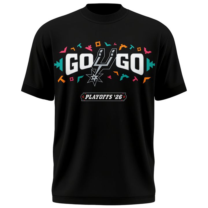 01.San Antonio Spurs 2026  Playoffs T-Shirt - Round 2 Game2