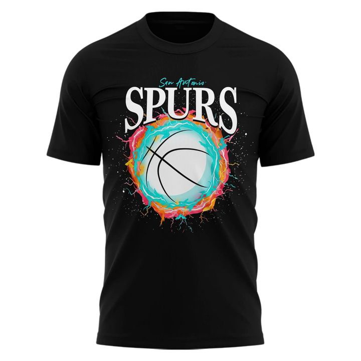 Official San Antonio Spurs 25/26 Playoff Game 5 Black T-Shirts