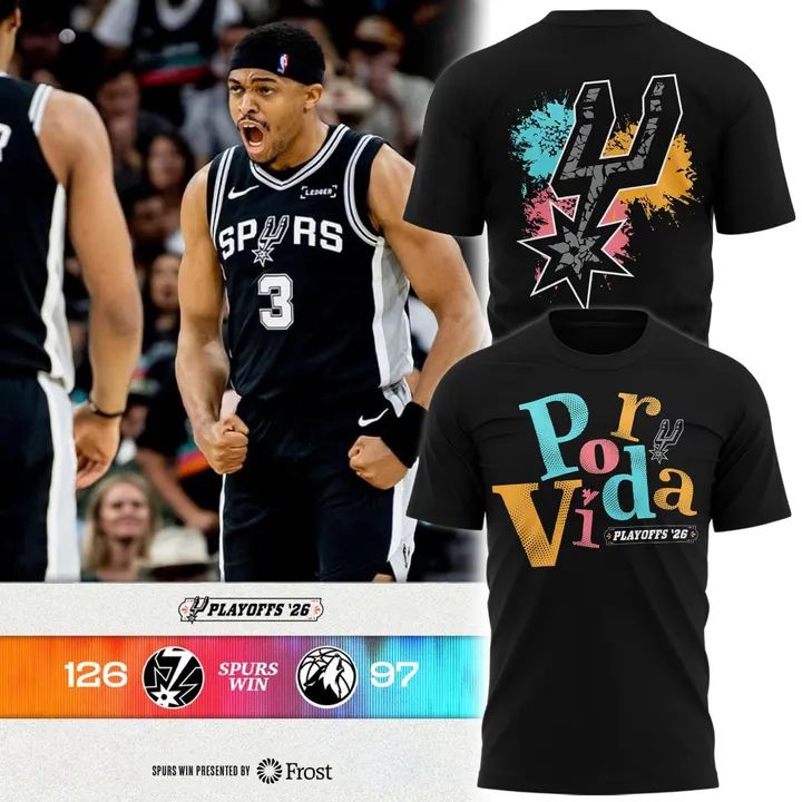 San Antonio Spurs 2026 Playoffs "Por Vida" Shirt - Round 2 -Game 5