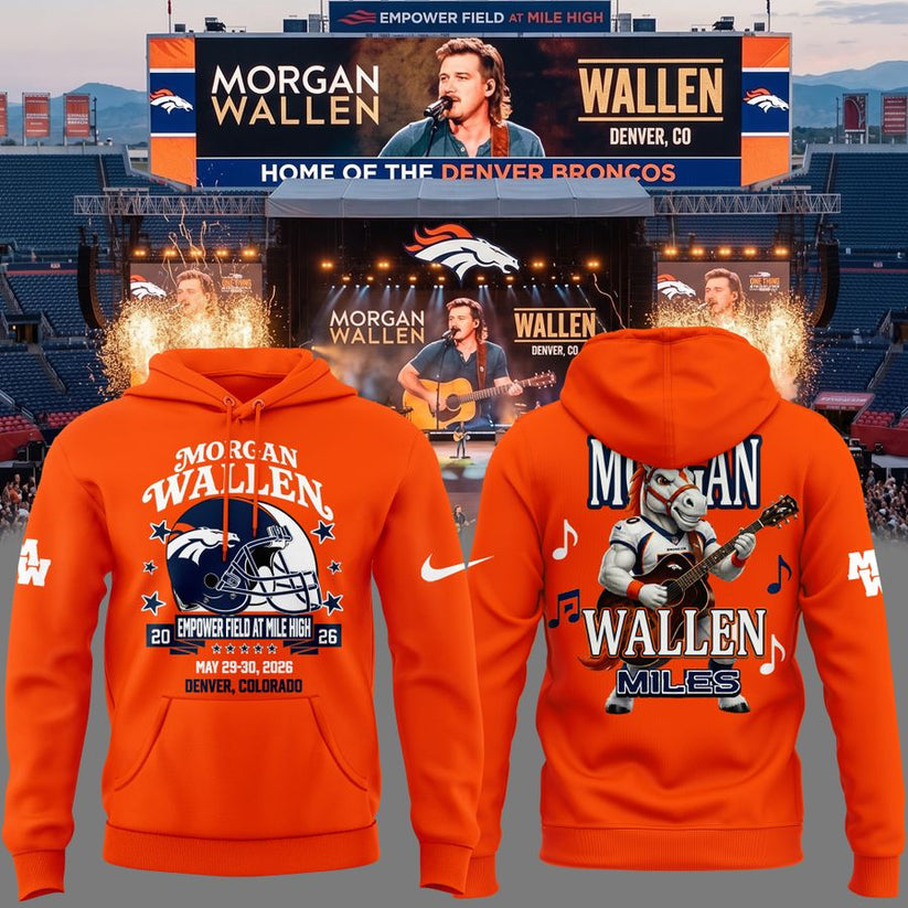 Exclusive Morgan Wallen x Denver Broncos - Still The Problem Tour 2026 Country Music Hoodie