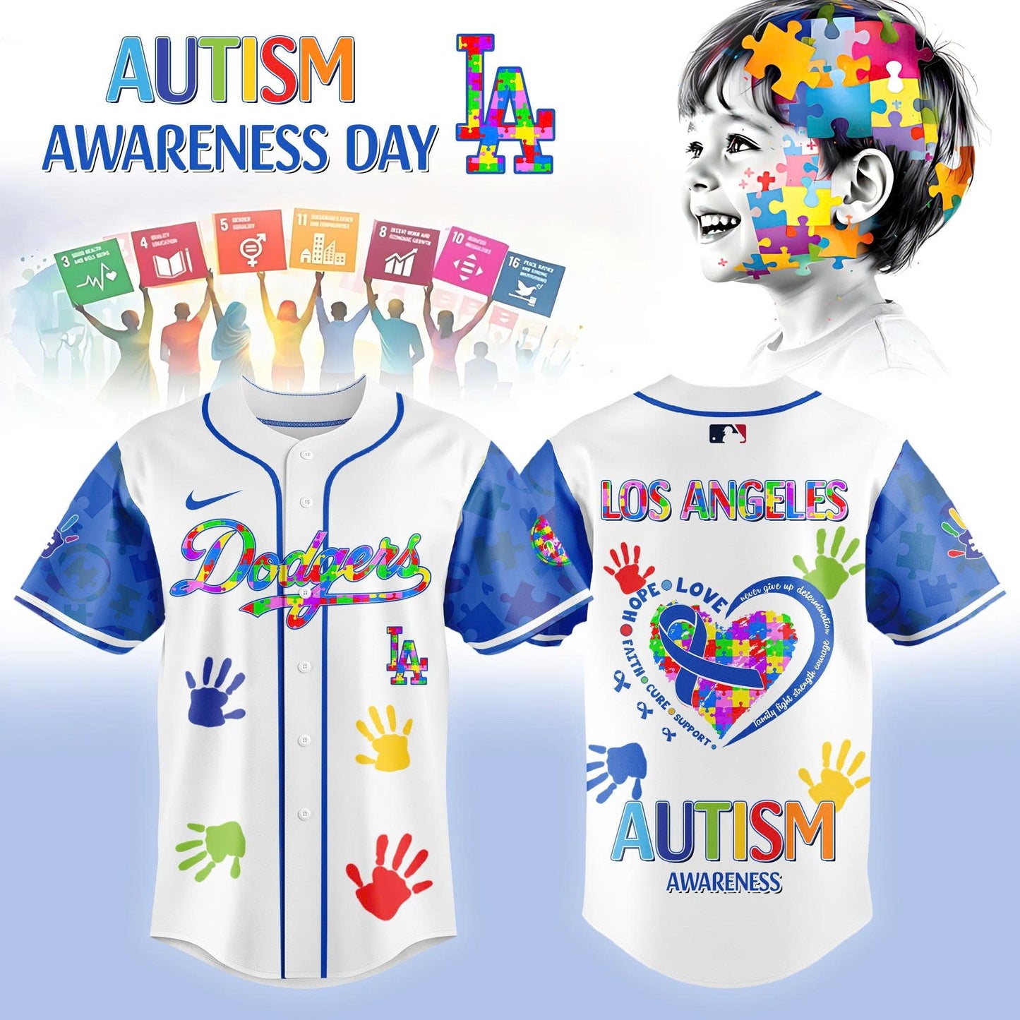 Los Angeles Dodgers x Autism Awareness 2026 Limited Edition Jersey