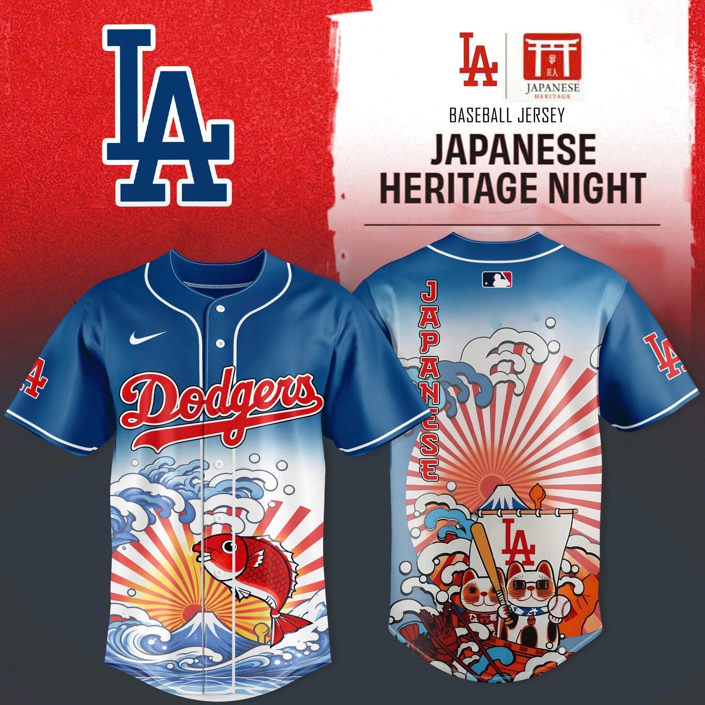 Los Angeles Dodgers Japanese Heritage Night in LA 2026 Edition Jersey
